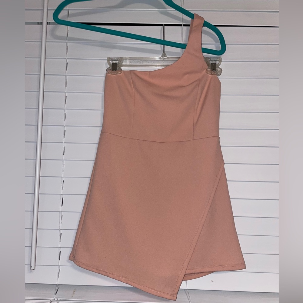 Off the shoulder romper dress with shorts